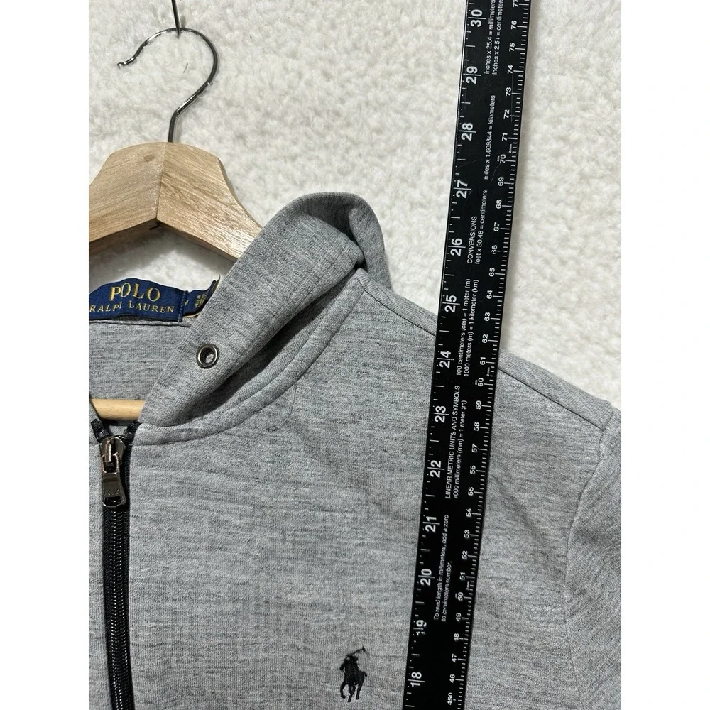 Polo Ralph Lauren Men's Gray Full Zip Hoodie Sweatshirt Size M (175/96A)‎